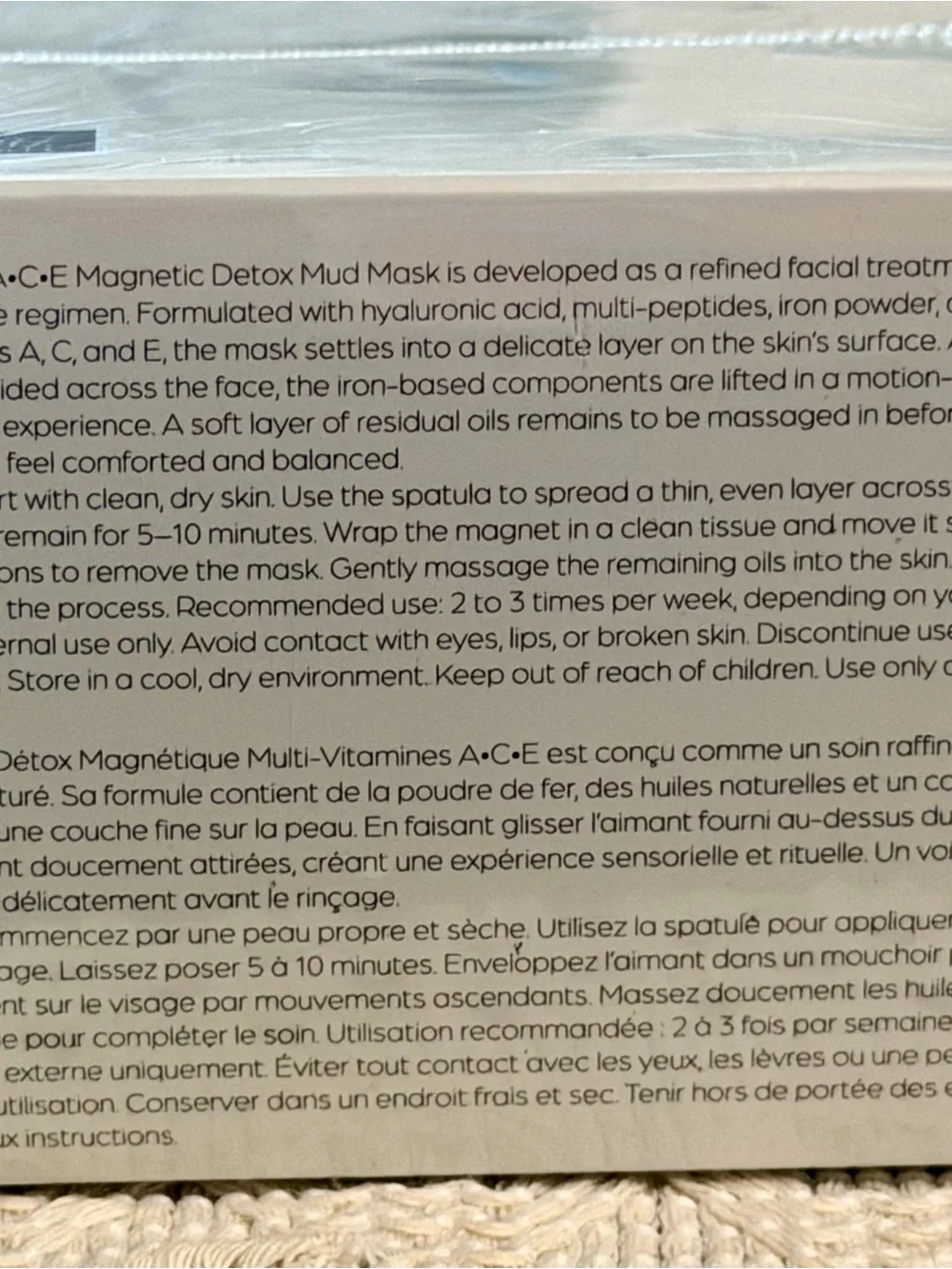 Multi-Vitamin A·C·E Magnetic Detox Mud Mask — White